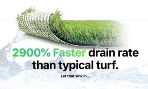 Smat Turf Flow Backing Emerald Ridge Artificial Grass , Orange County Artificial Grass